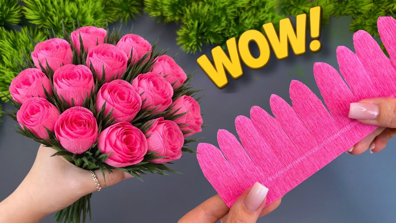 DIY Crepe Paper Flowers 💐 Easy Decoration Ideas That Look Real!
