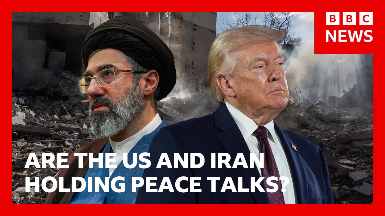 Donald Trump insists US is negotiating with Iran over an end to war | BBC News