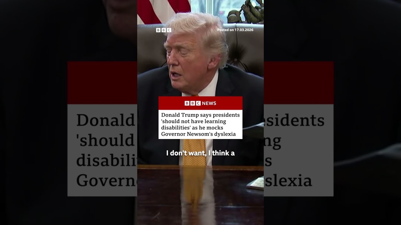 Donald Trump says he believes people with learning disabilities should not be president. #BBCNews