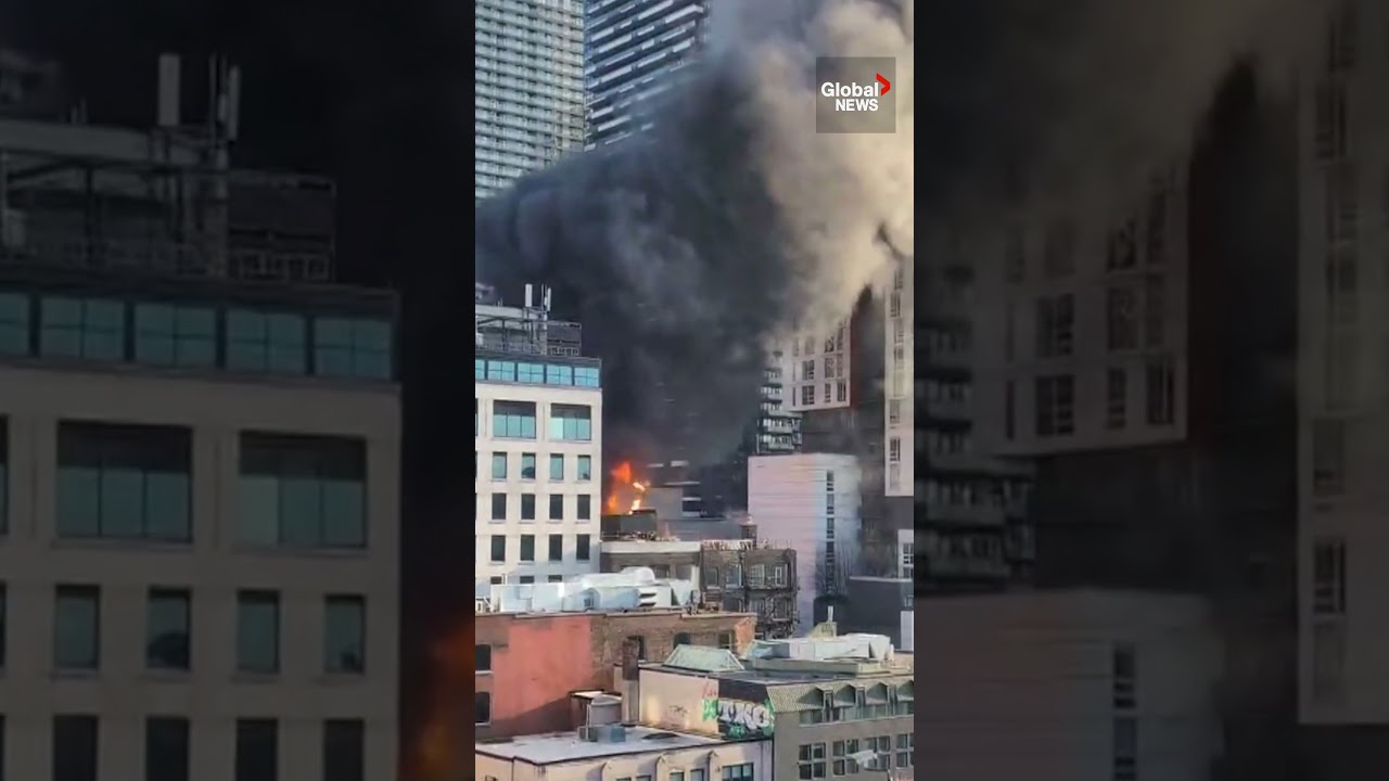 Downtown Toronto fire triggers explosions at Richmond Street construction site