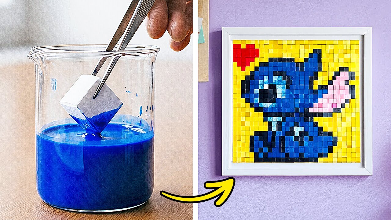 EASY CANVAS ART IDEAS 🖌️ Paint STITCH Step by Step