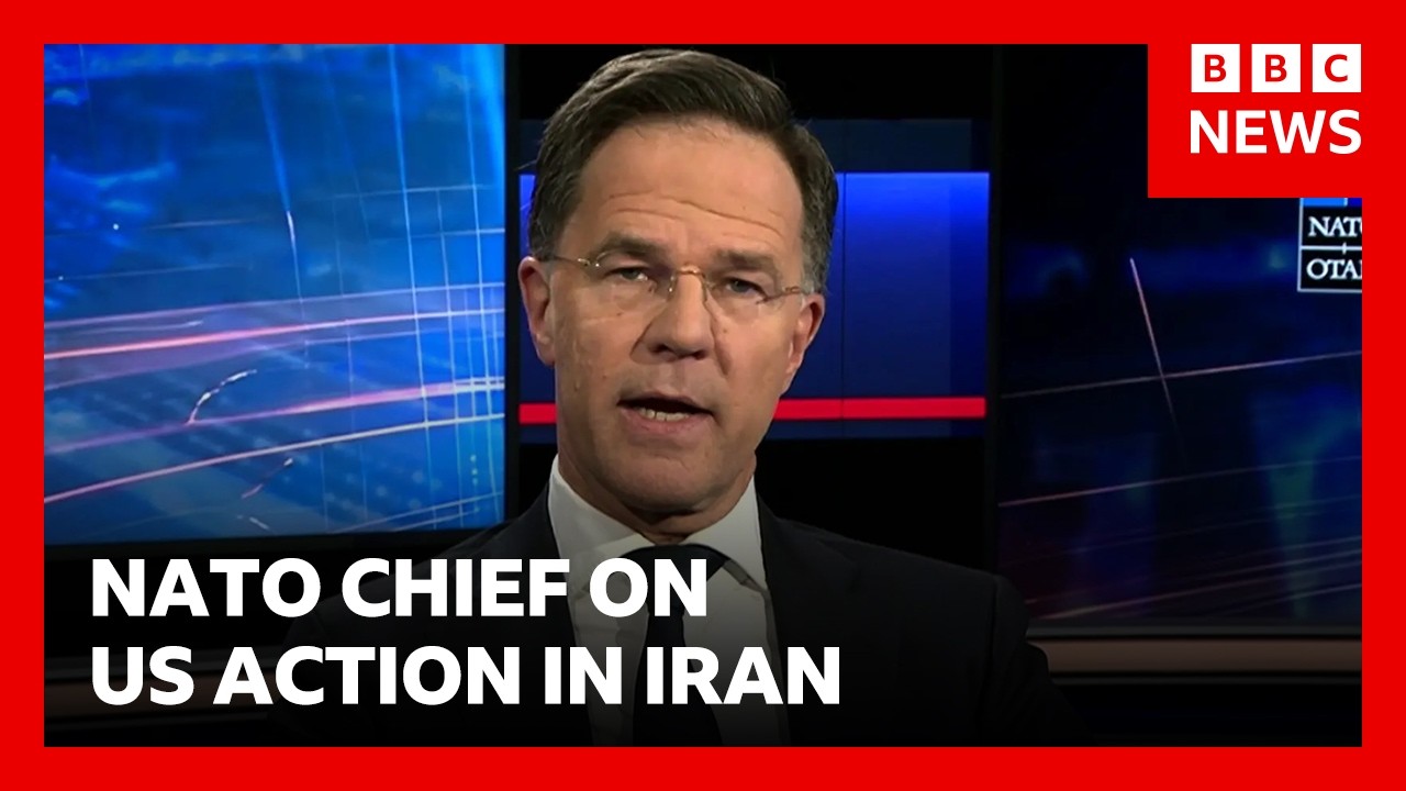 Europe ‘absolutely supportive’ of US action in Iran, says Nato secretary general | BBC News