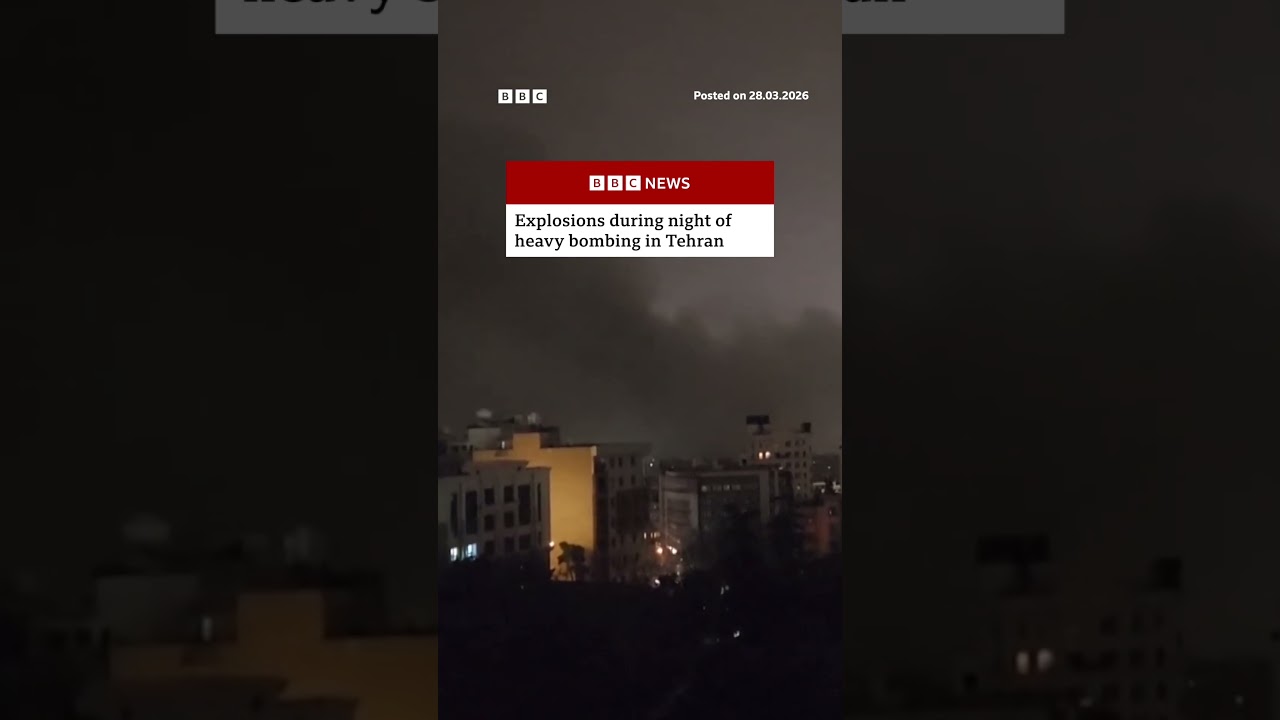 Explosions during night of heavy bombing in Tehran. #Iran #BBCNews
