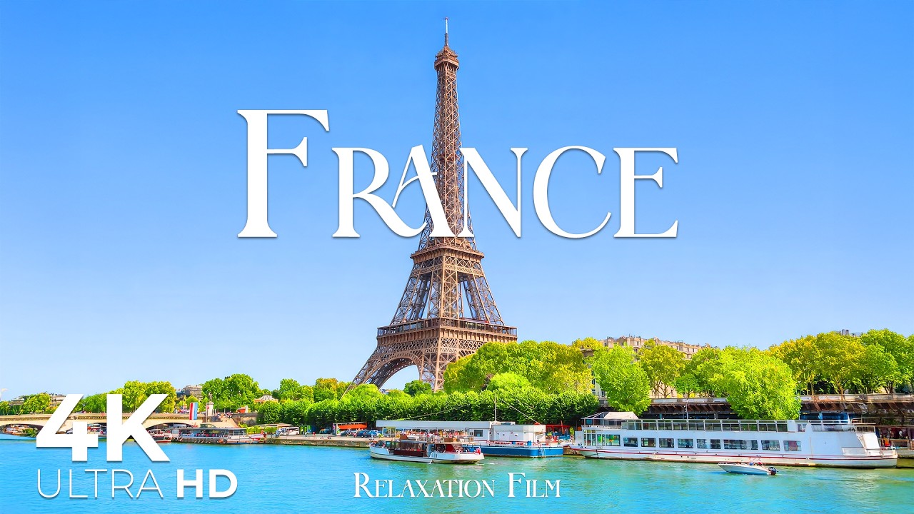 France 4K • Unreal Vistas with Meditation Music | Relaxation Film Ultra HD