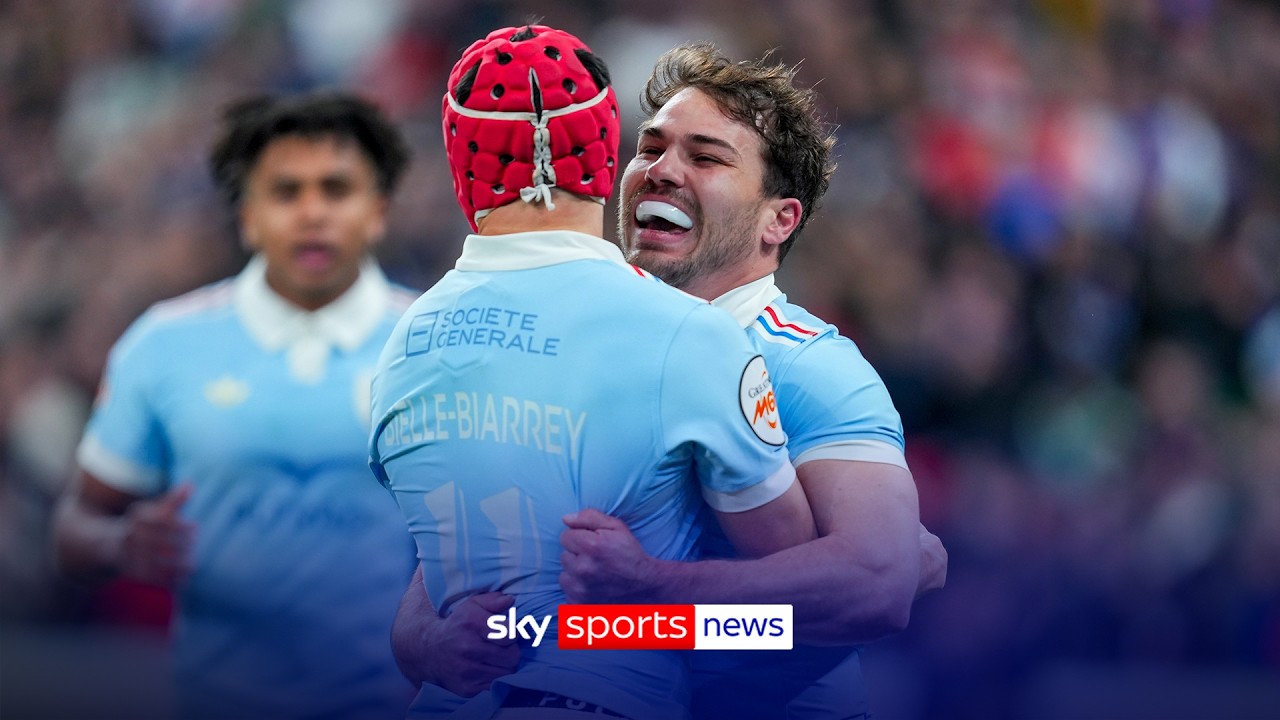 France edge England with final kick of 13-try thriller to retain Six Nations title