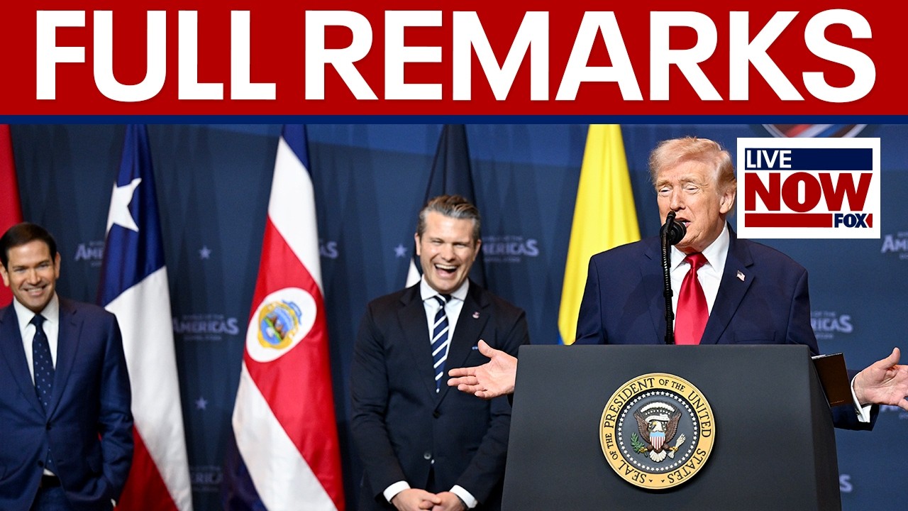 FULL REMARKS: Trump, Rubio, Hegseth on “Shields of the Americas”