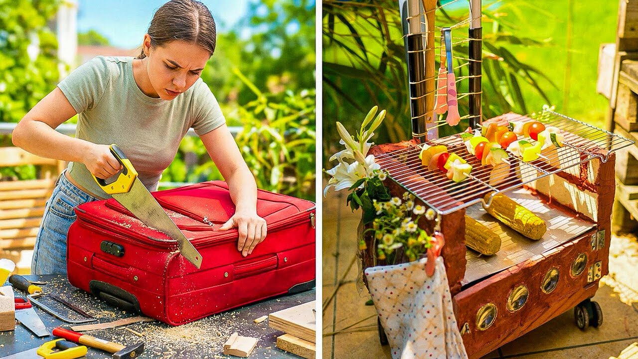Genius DIY: Turn Everyday Items Into a Full Outdoor Kitchen 🍴