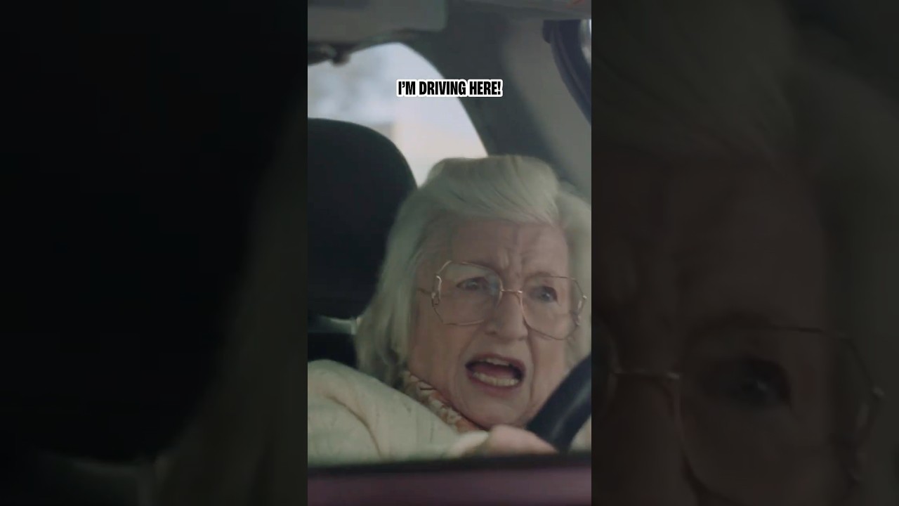 granny goes turbo on her driving test 💨 #shorts #dmv