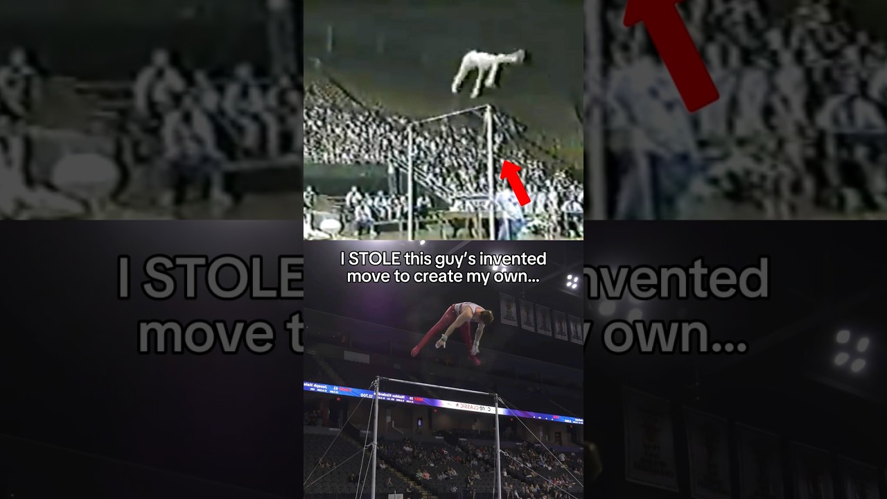 I STOLE his move? 🤔 #gymnastics #gymnast #olympics #olympic #sports #sport #fails #olympicgames