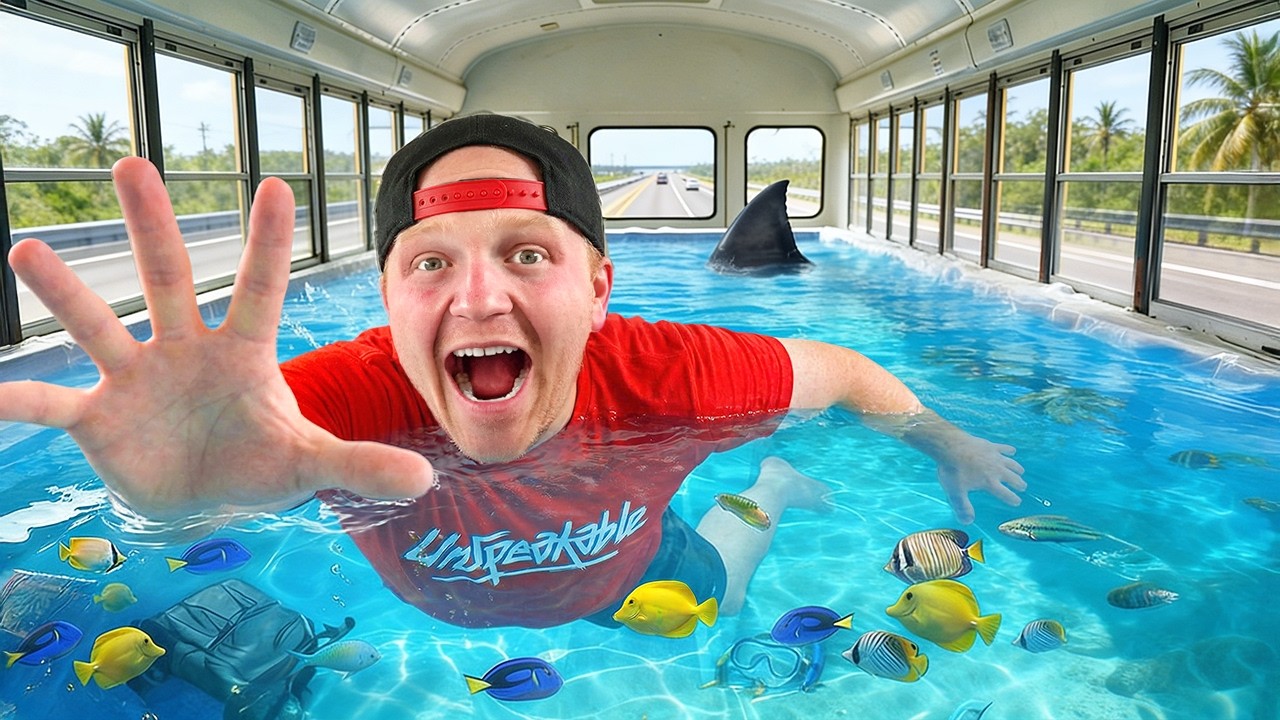 I Turned My School Bus Into A FISH TANK!