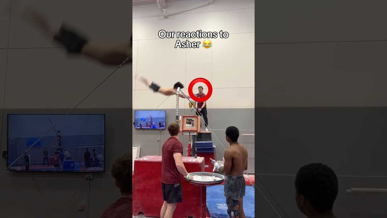 I was in emotional distress 😳 #gymnast #sports #olympic #gymnastics #Olympics