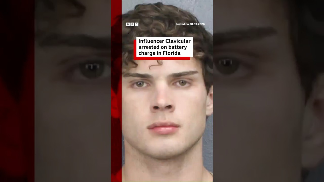 Influencer Clavicular arrested on battery charge in Florida. #Clavicular #Florida #BBCNews