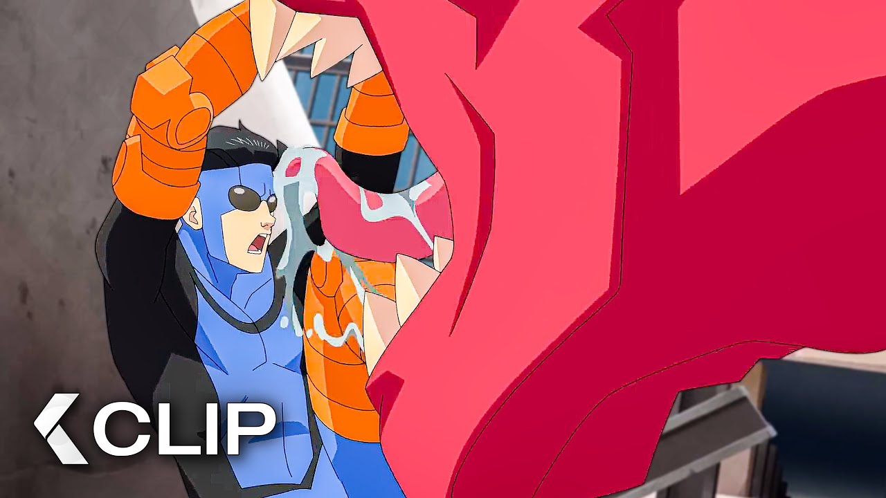 Invincible vs. Dinosaurus Fight Scene – INVINCIBLE Season 4 First Look (2026)