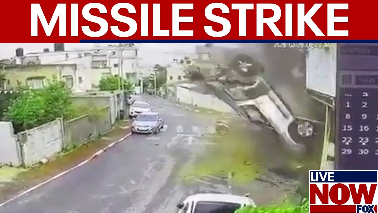 Iran strikes Israel neighborhood, video shows impact