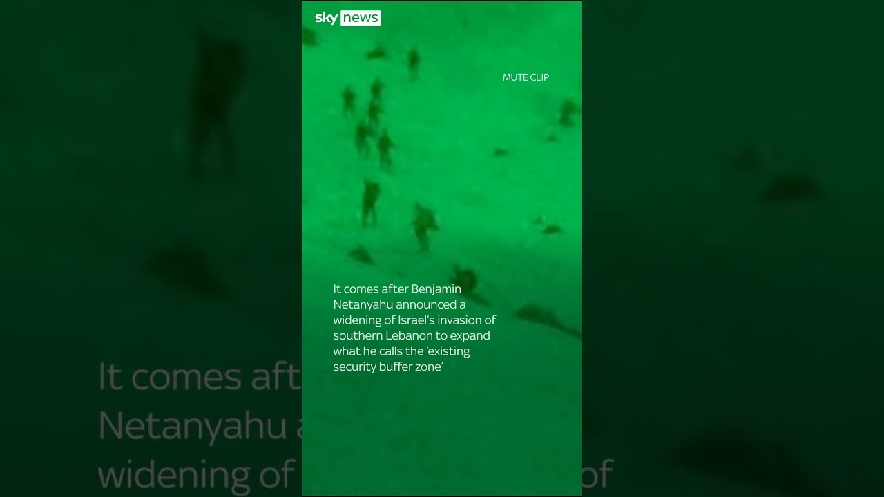 Israeli troops ski into Lebanon