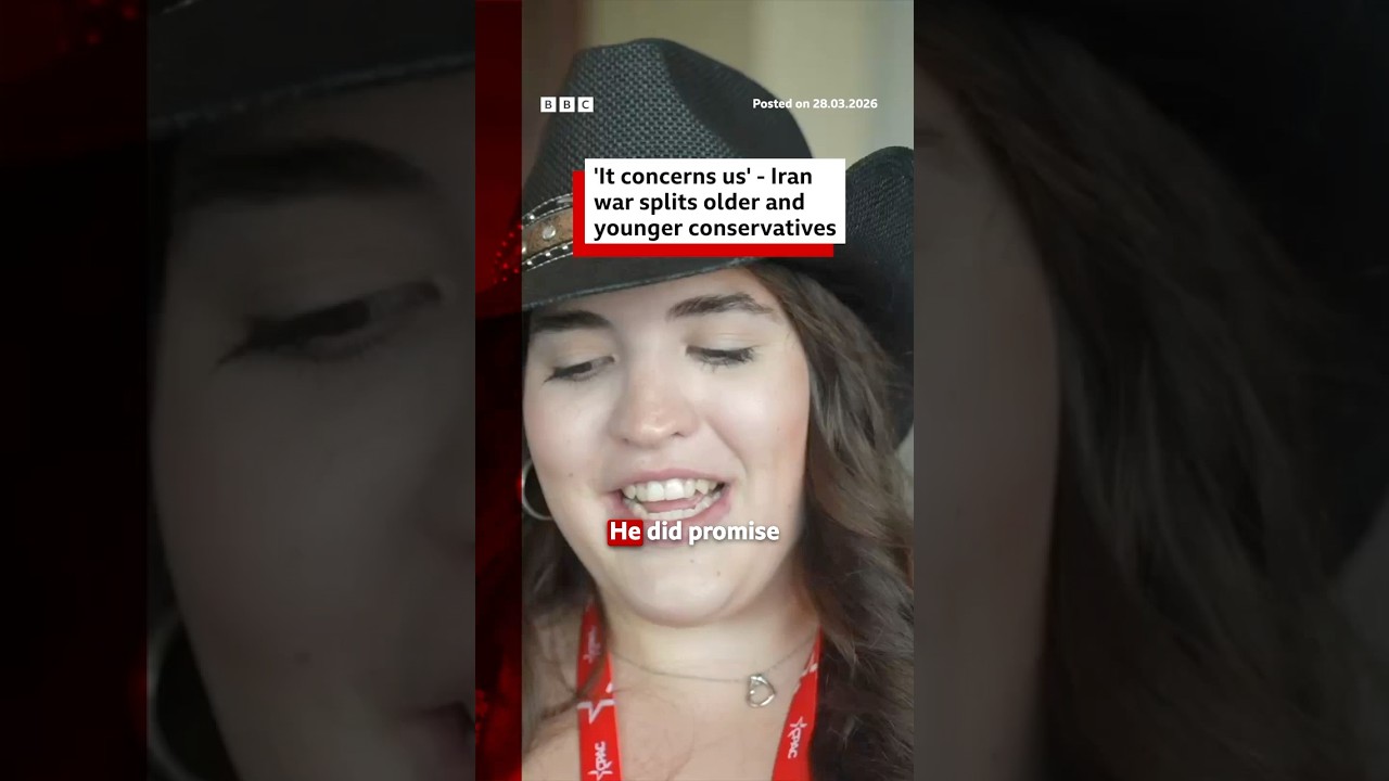 ‘It concerns us’ – Iran war splits older and younger Republicans. #CPAC #DonaldTrump #BBCNews