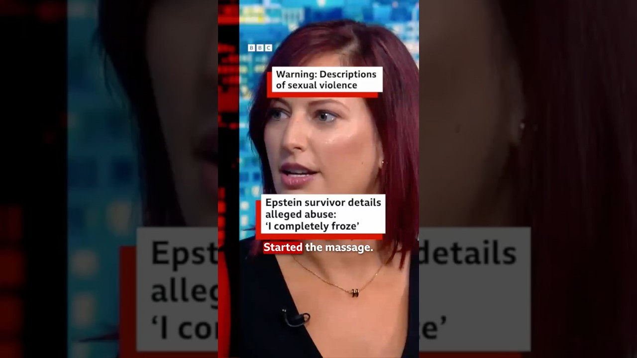 Joanna Harrison says she met Jeffrey Epstein aged 18 and the abuse began with a massage. #BBCNews