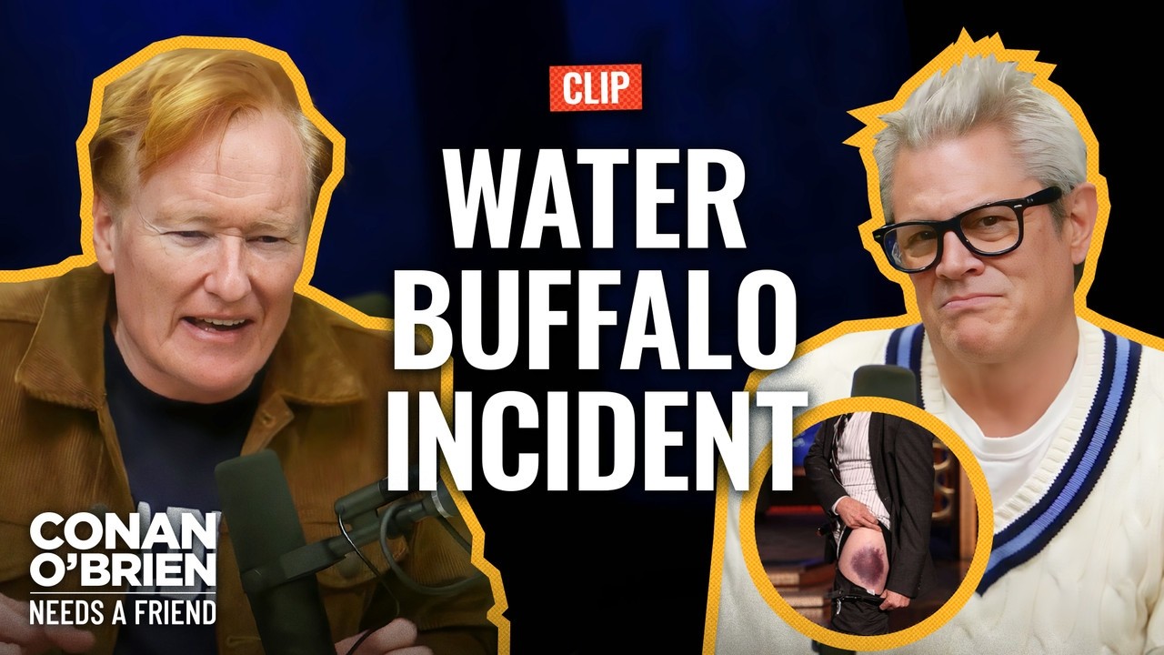 Johnny Knoxville Is “Envious” Of Conan’s Water Buffalo Story | Conan O’Brien Needs A Friend