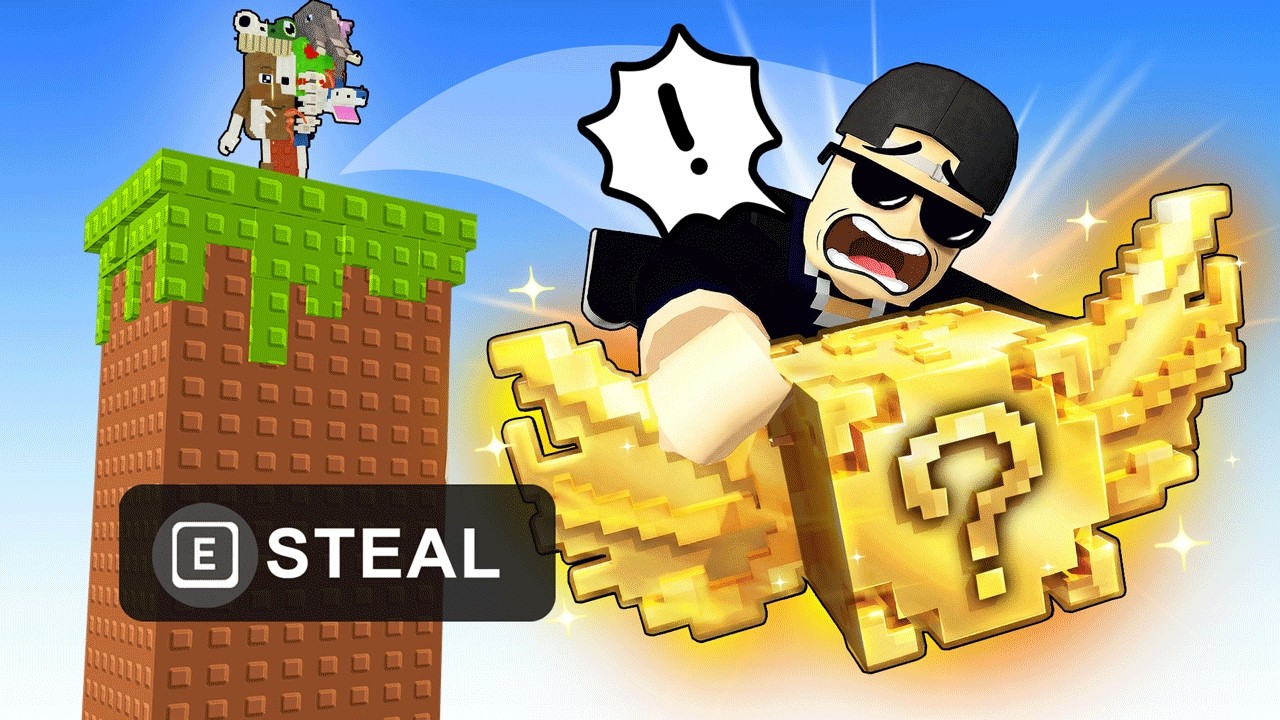 JUMP To STEAL ROBLOX LUCKY BLOCKS