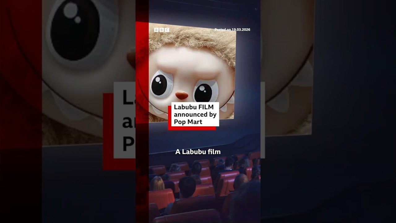 Labubu film announced by Pop Mart. #Labubu #PopMart #BBCNews