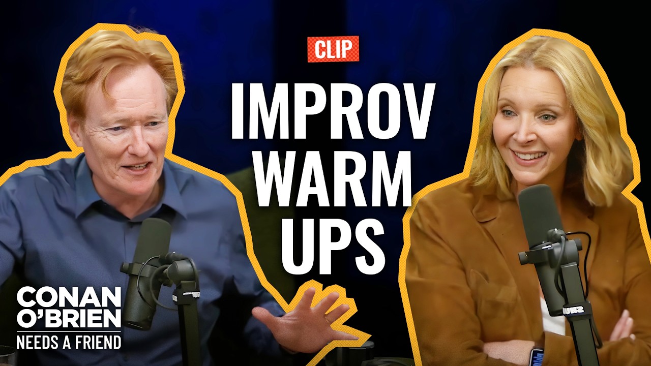 Lisa Kudrow & Conan Can’t Stand Improv Warm-Up Games | Conan O’Brien Needs A Friend