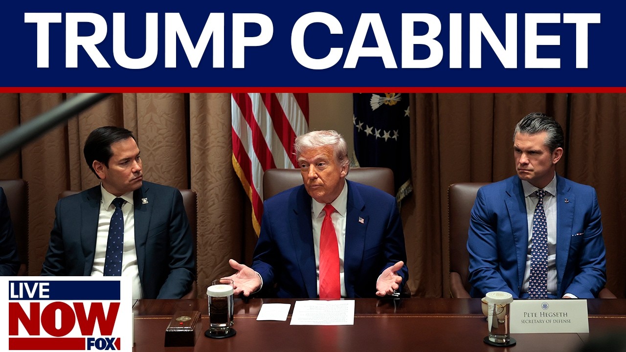 LIVE: President Trump hosts cabinet meeting amid Iran talks