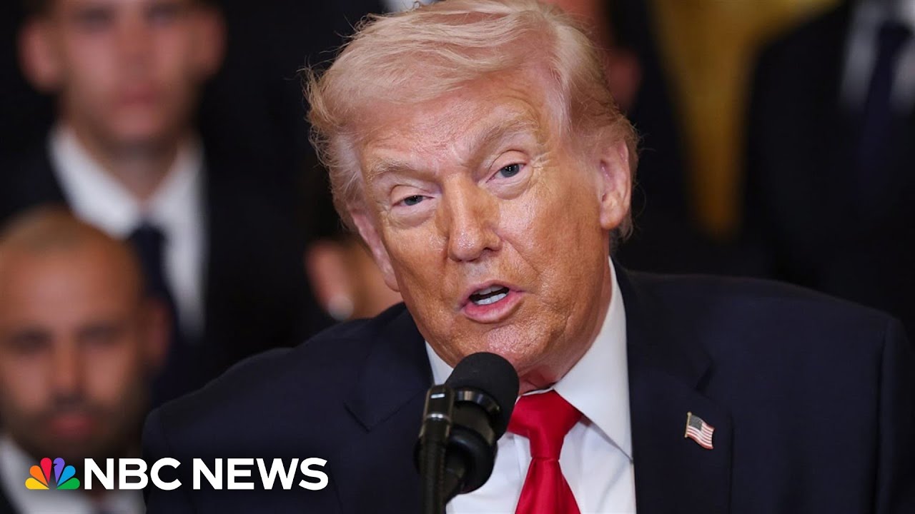 LIVE: Trump participates in roundtable on college sports | NBC News