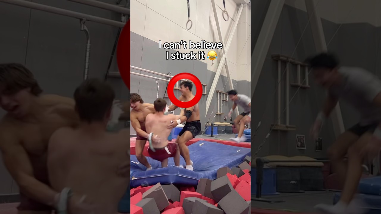 My coach wasn’t happy 😅😂 #olympics #gymnastics #gymnast #sports #olympic