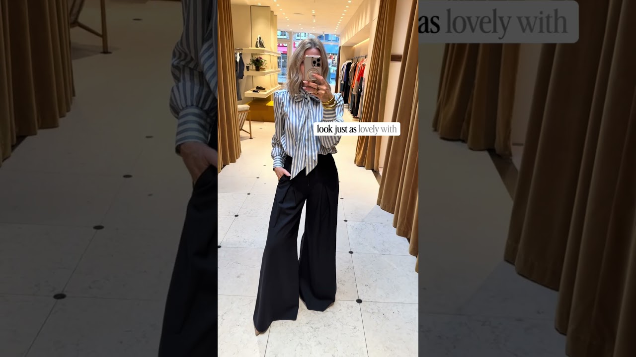 Never underestimate a well cut pair of trousers!