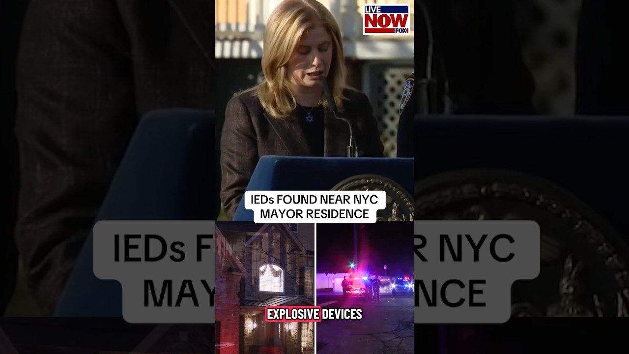 Officials say two devices recovered during protests near Gracie Mansion were improvised explosives.