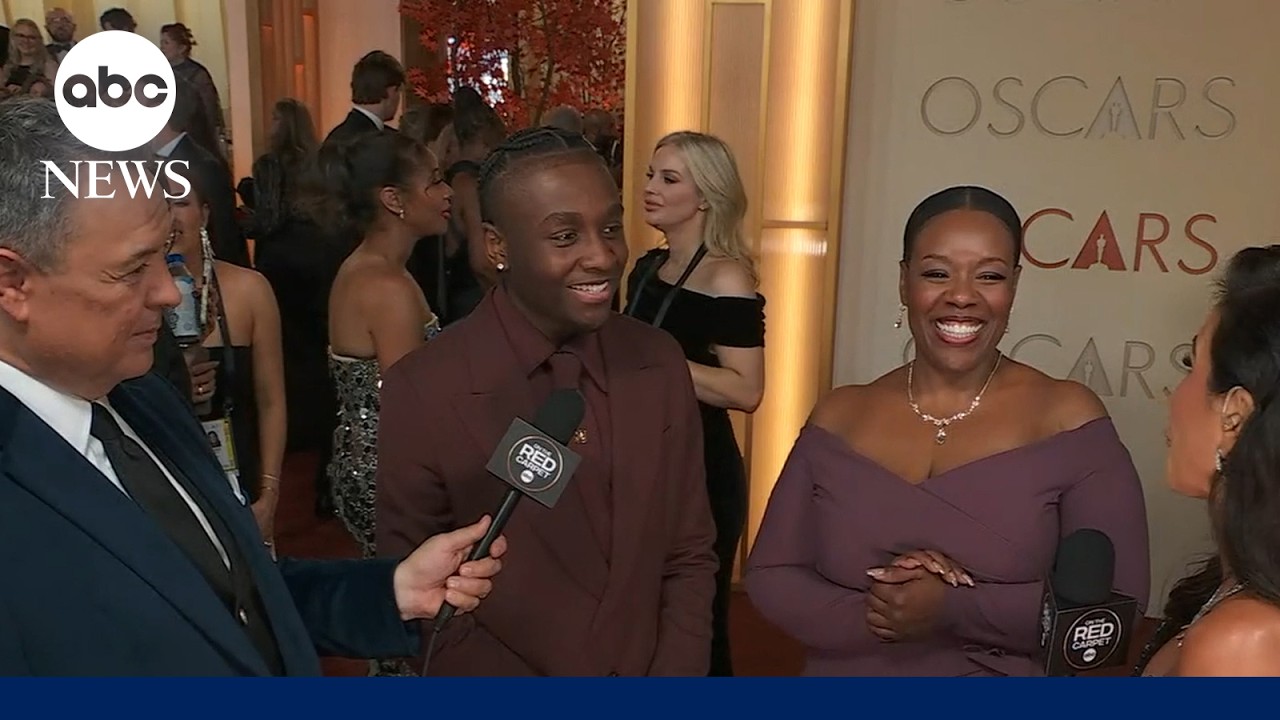 Oscars 2026: Miles Caton makes red carpet arrival