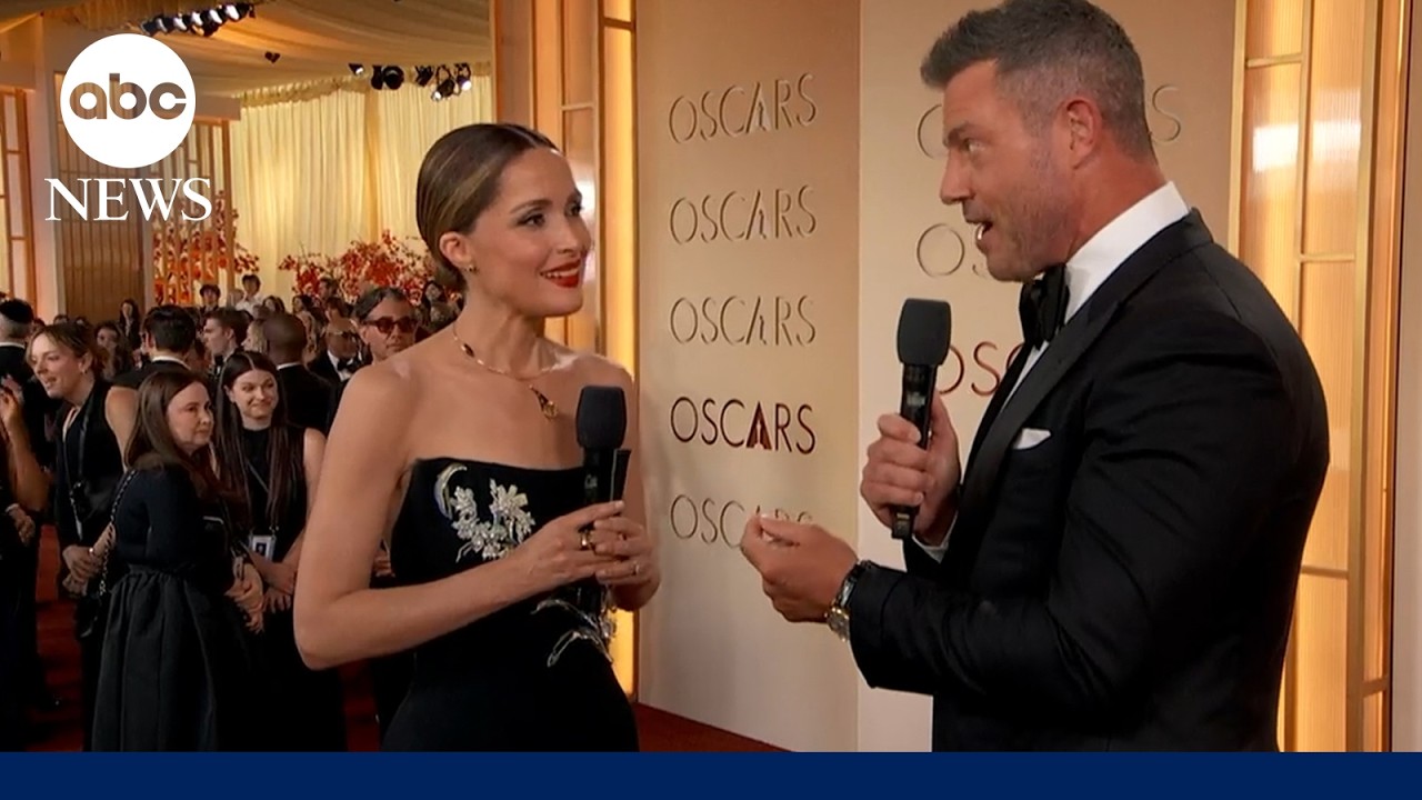 Oscars 2026: Rose Byrne makes red carpet arrival