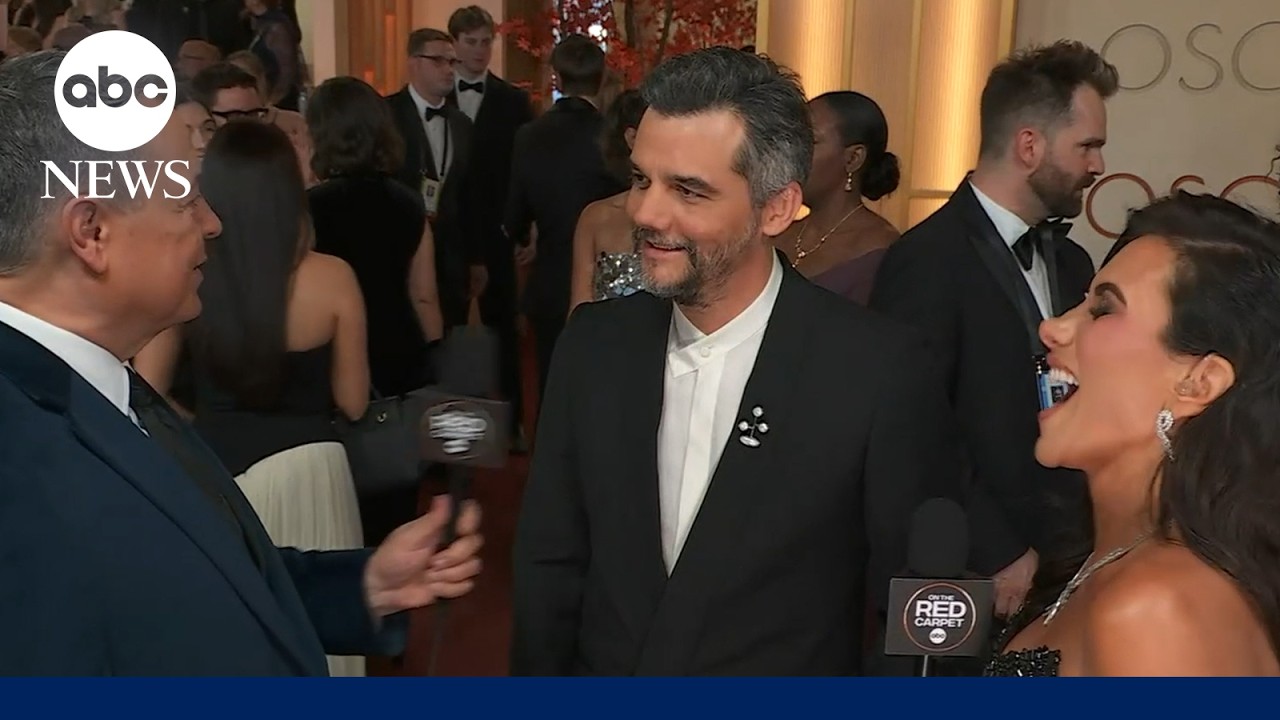 Oscars 2026: Wagner Moura makes red carpet arrival