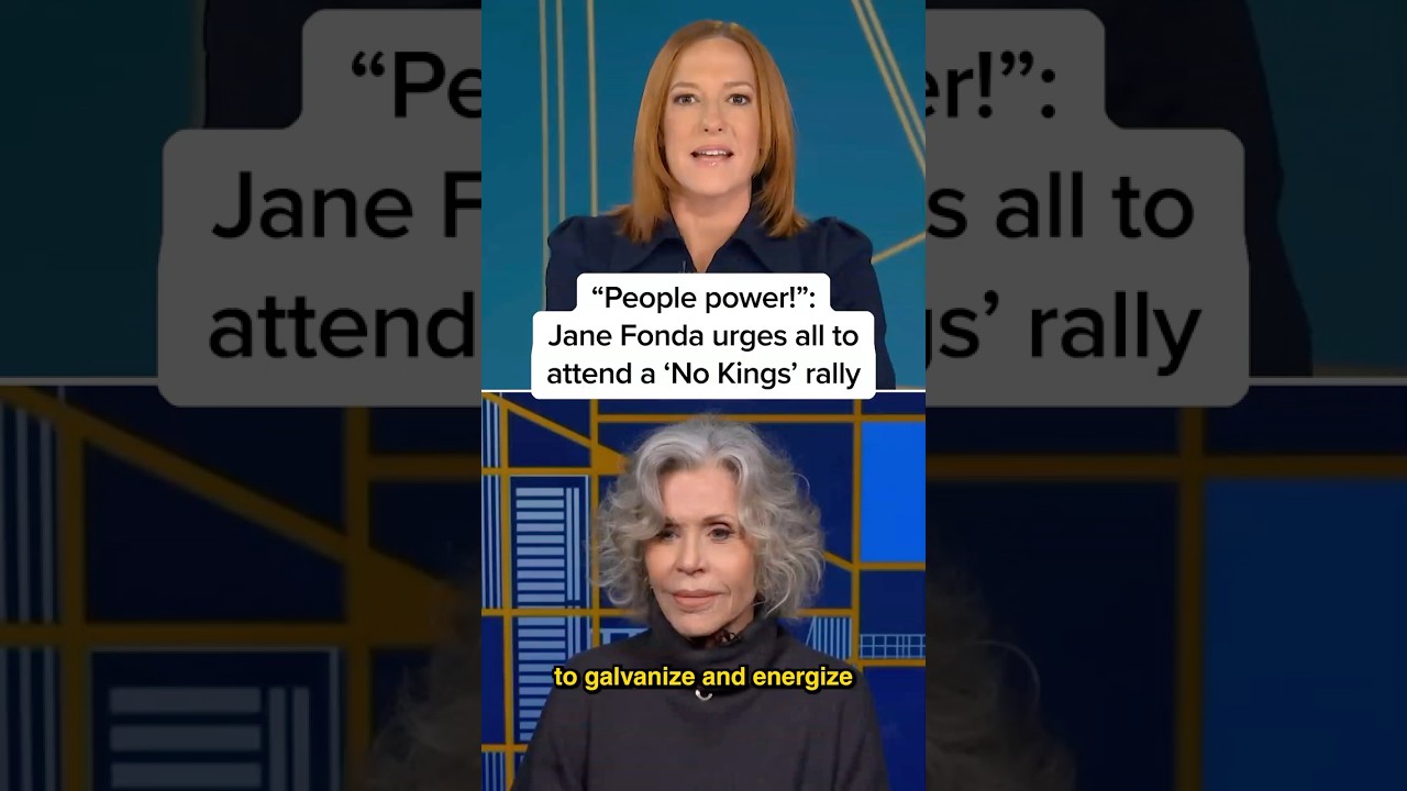 ‘People power!’: Jane Fonda urges all to attend a ‘No Kings’ rally