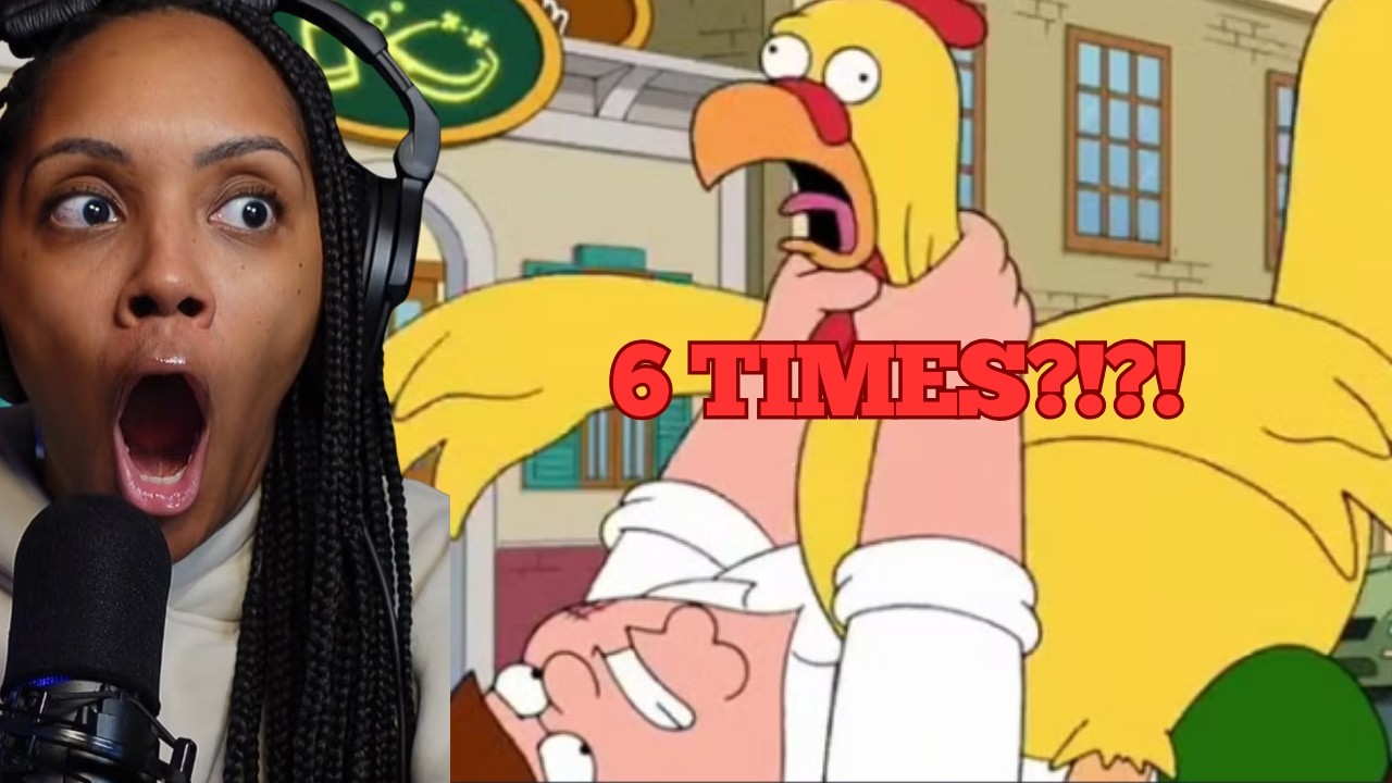 Peter Griffin Takes On Ernie The Chicken 6 Times | FAMILY GUY REACTION