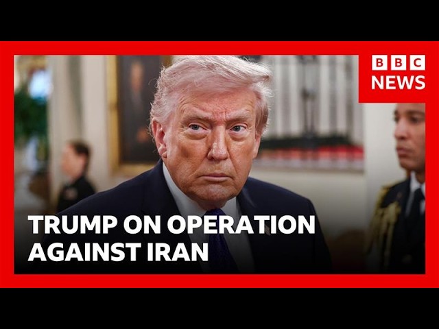 President Donald Trump says US took ‘last best chance’ to hit Iran | BBC News