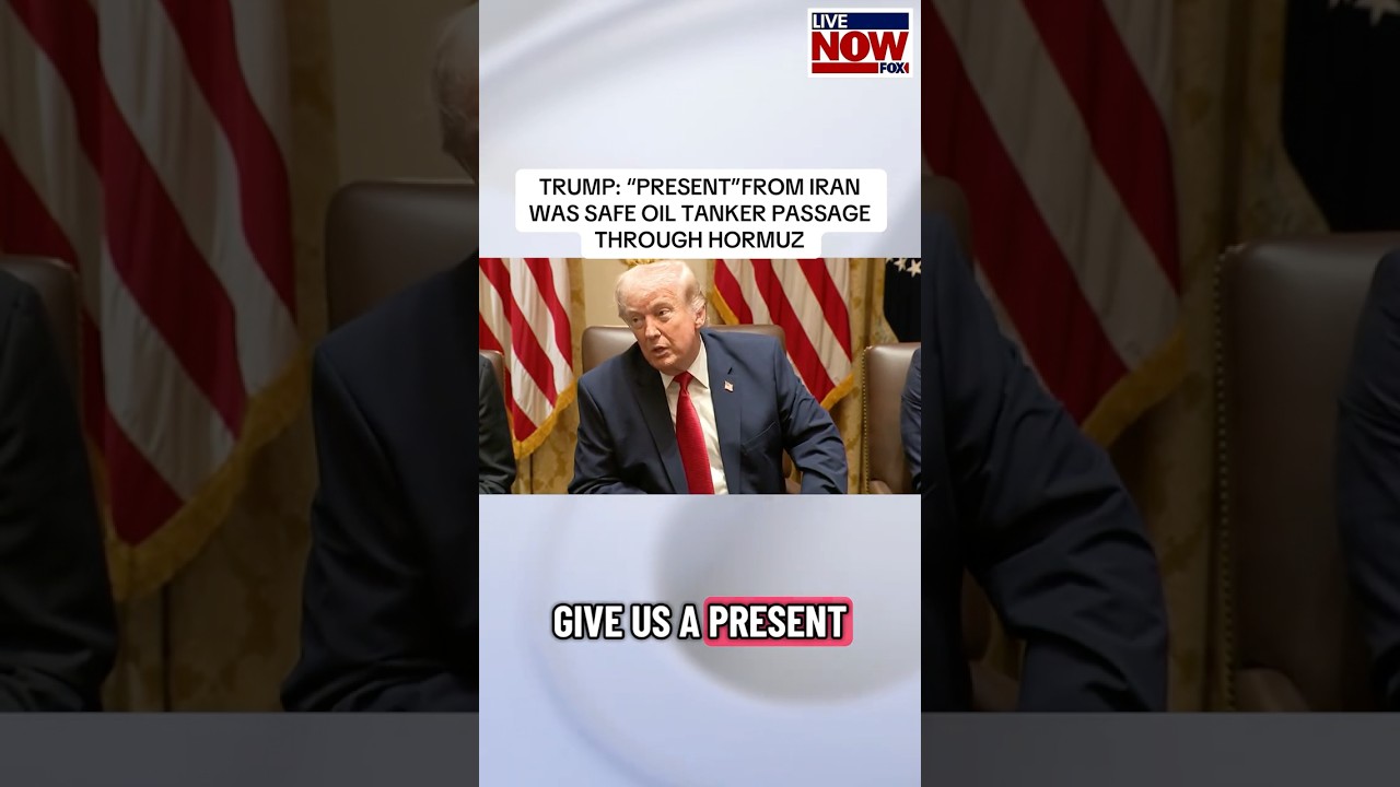 President Trump reveals a “present” from Iran he alluded to days earlier. #news #trump #iran