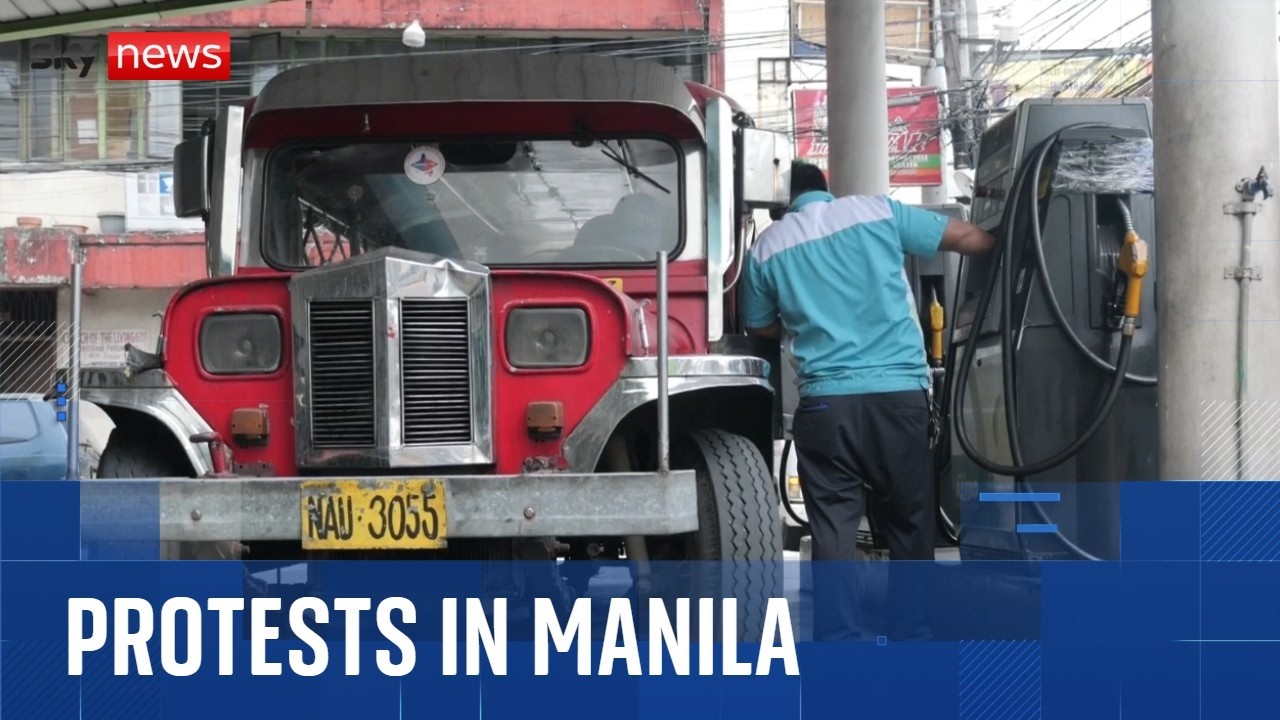 Protesters take to the streets in the Philippines over Iran war energy emergency