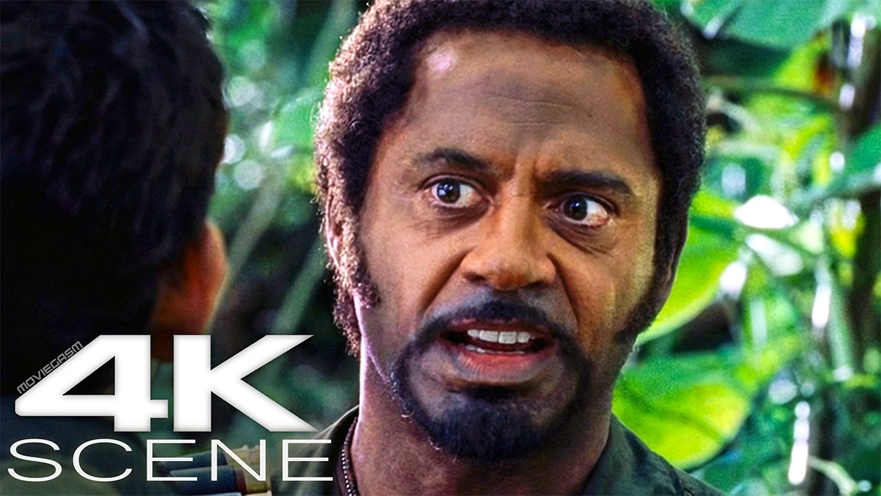 Robert Downy Jr. “Never Go Full Retard” (4K Blu-ray) Comedy Scene | Tropic Thunder Movie Clip HDR10+