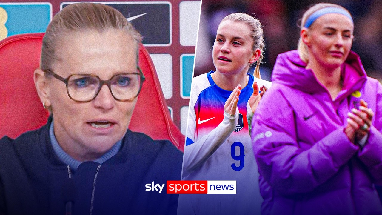 Sarina Wiegman reacts as England defeat Iceland at City Ground in 2027 World Cup qualifier