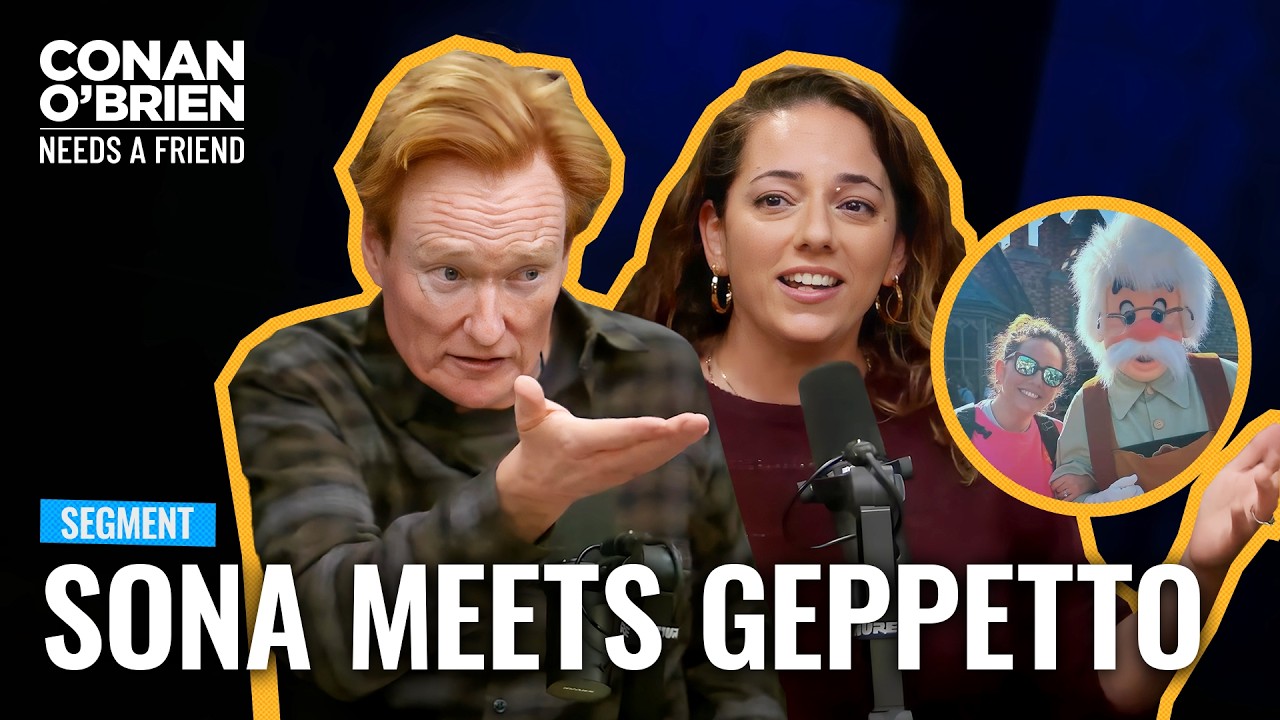 Sona Regrets Showing Conan Her Disneyland Photo With Geppetto | Conan O’Brien Needs A Friend