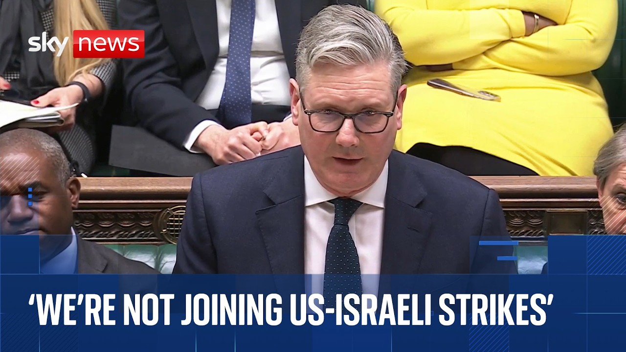 Starmer says UK Govt ‘does not believe in regime change from the skies’ in Commons statement on Iran