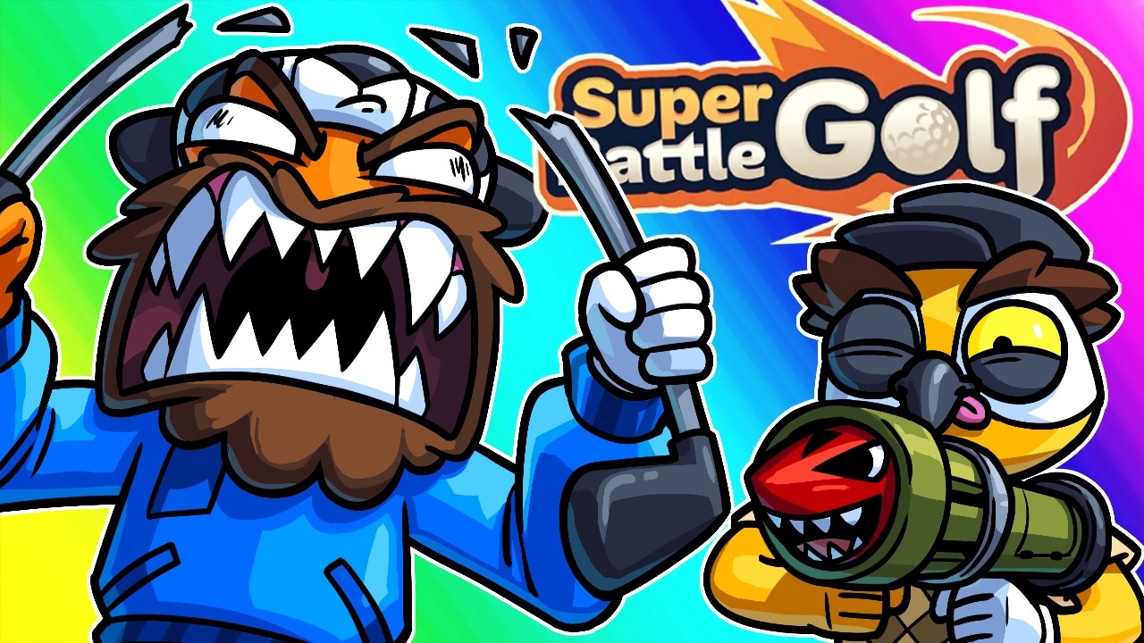 Super Battle Golf – A New Game To Make Panda and Moo Rage! (Funny Moments)