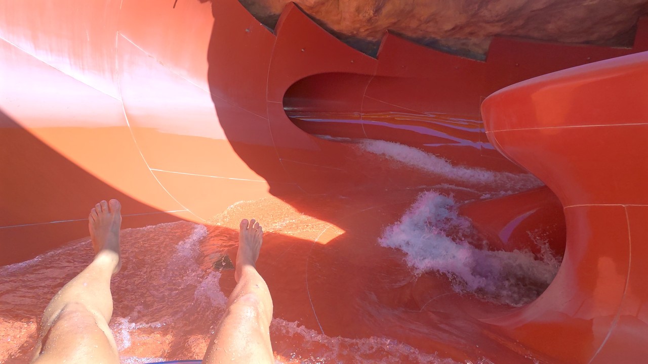 Super Bowl Water Slide at Desert Falls Water & Adventure Park 🇶🇦