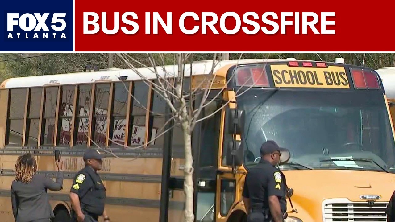 Terrifying moment: Gunfire hits Atlanta school bus | FOX 5 News