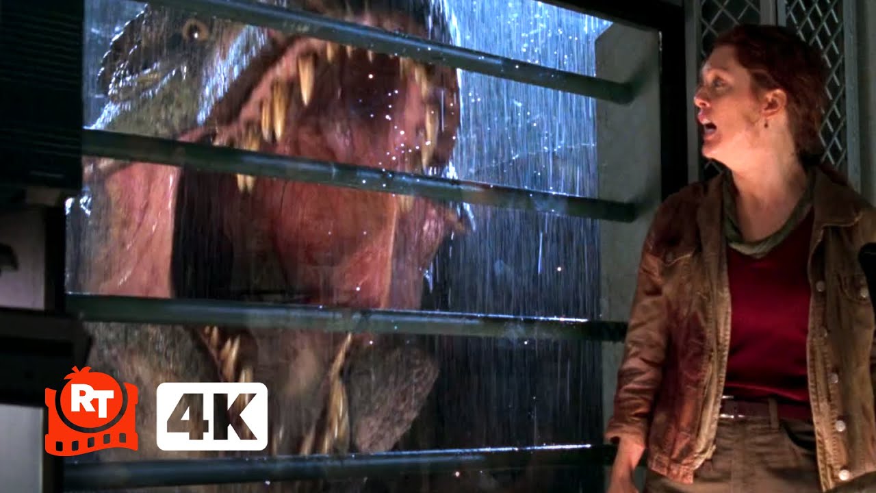 The Lost World: Jurassic Park (1997) 4K – T-Rexes vs. the Trailer | Movieclips