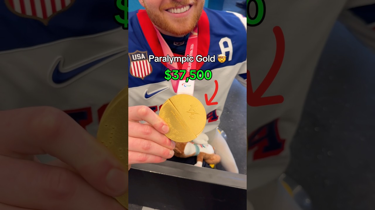 The Paralympic medal is sick 🔥 #paralympic #paralympics #sports #sport #sledhockey #hockey #medal