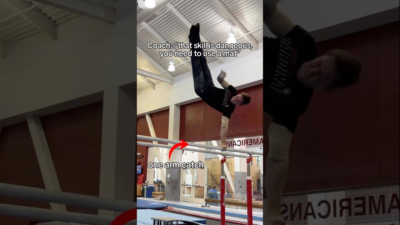The spotter messed me up 😅#gymnastics #gymnast #sports #olympic #olympics #sport #fails
