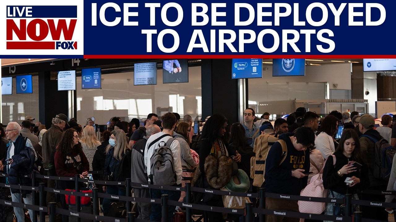 Trump considers sending ICE to airports as shutdown leaves TSA without pay, causing staff shortages