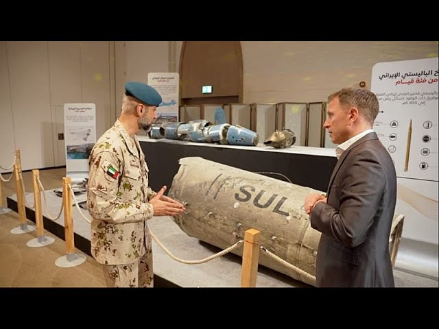 UAE brigadier shows Euronews intercepted Iranian missiles